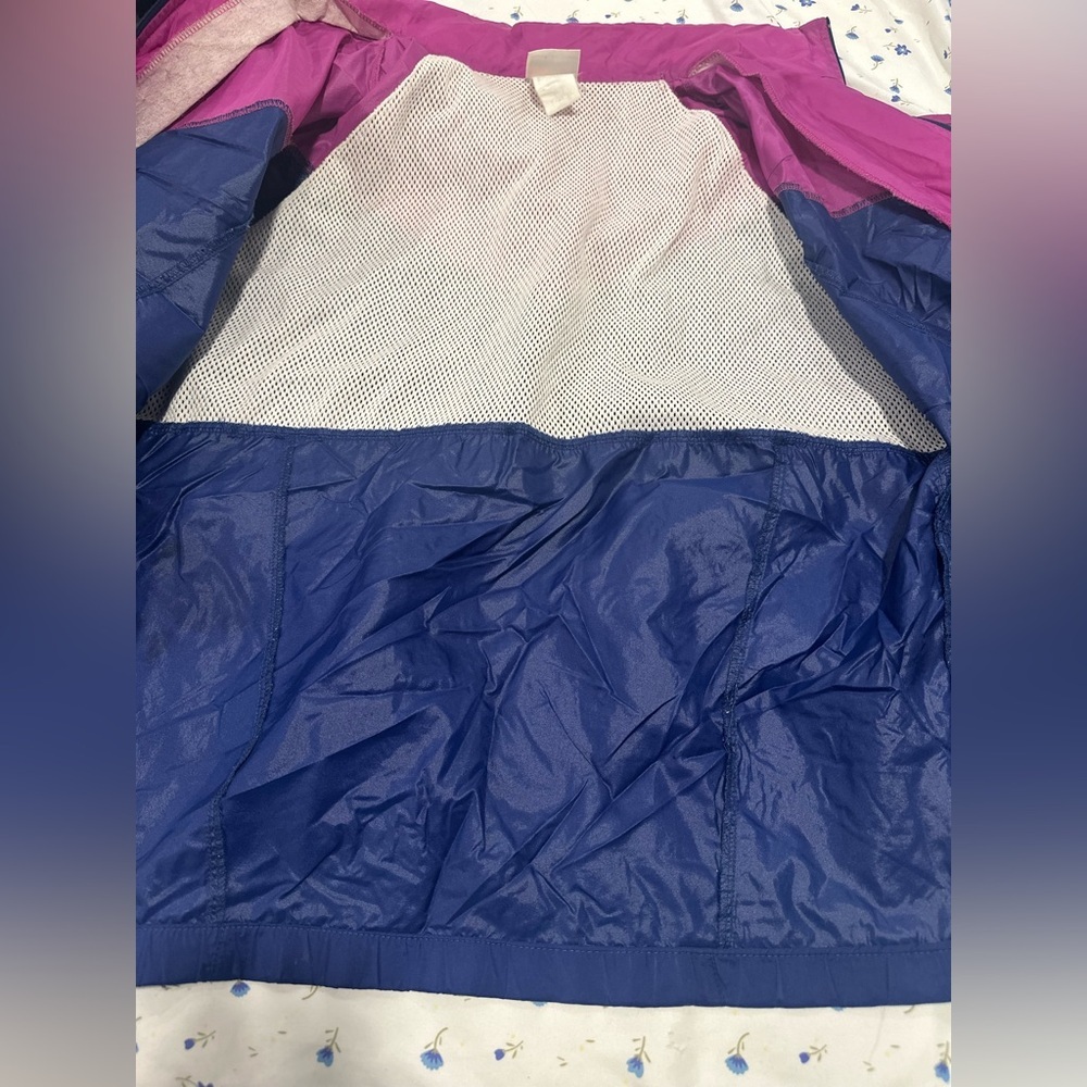 VTG 80s New Balance Vibrant Colorful Hooded full Zip Windbreaker track jacket - Picture 11 of 11